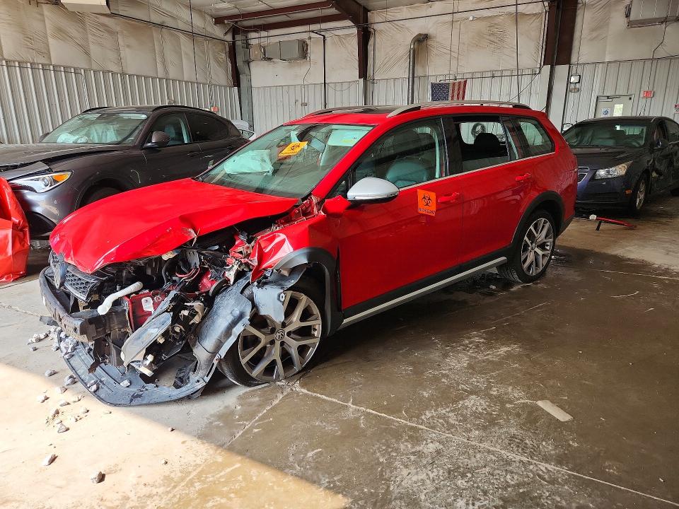 2017 Volkswagen Golf Alltrack მანქანა იყიდება აუქციონზე, vin: 3VWH17AU6HM540923, აუქციონის ნომერი: 62681606