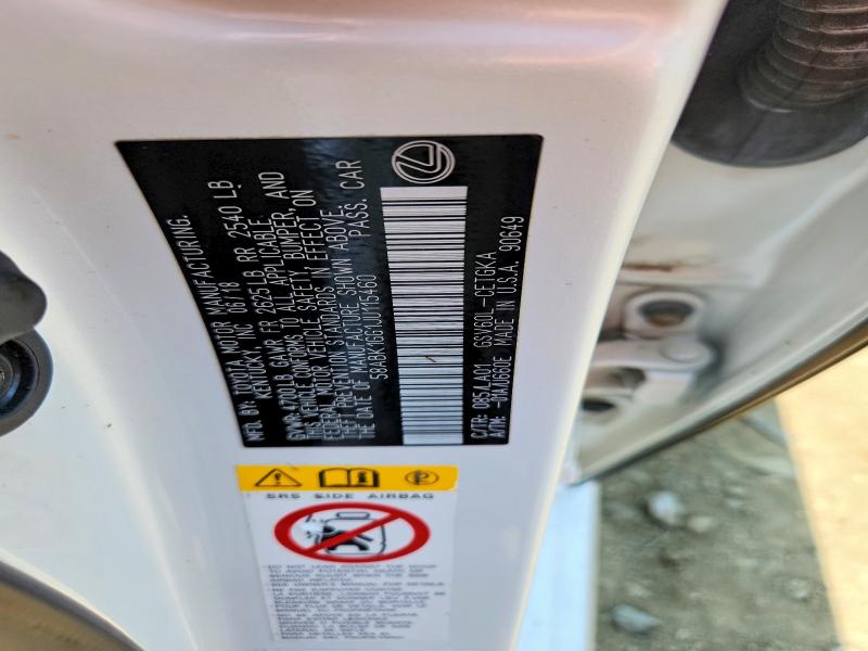 Продажа на аукционе авто 2018 Lexus Es, vin: 58ABK1GG1JU115460, номер лота: 60627236