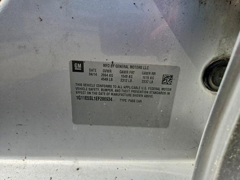 60420136 :رقم المزاد ، 1G11E5SL1EF286934 vin ، 2014 Chevrolet Malibu مزاد بيع