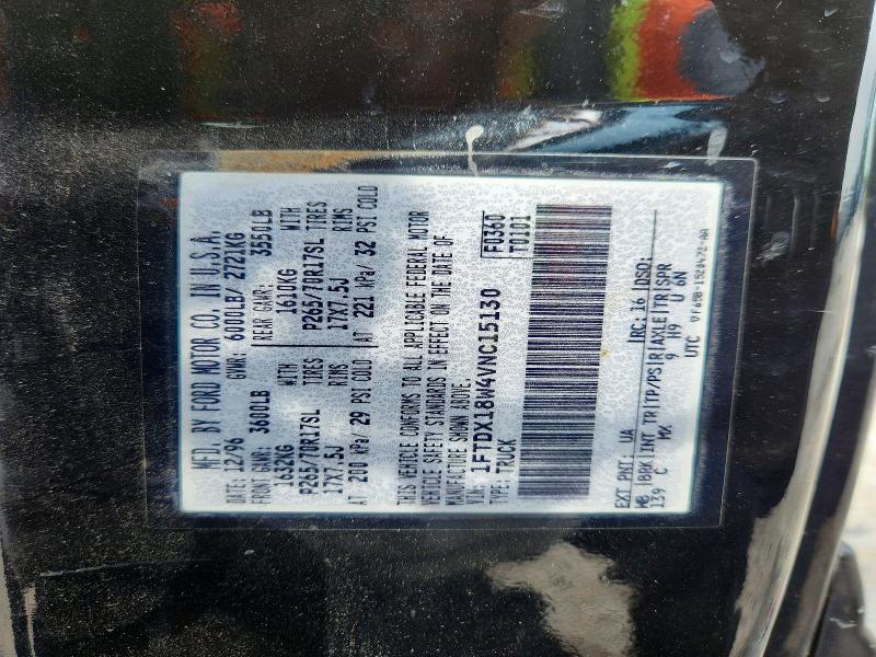 61470176 :رقم المزاد ، 1FTDX18W4VNC15130 vin ، 1997 Ford F150 مزاد بيع