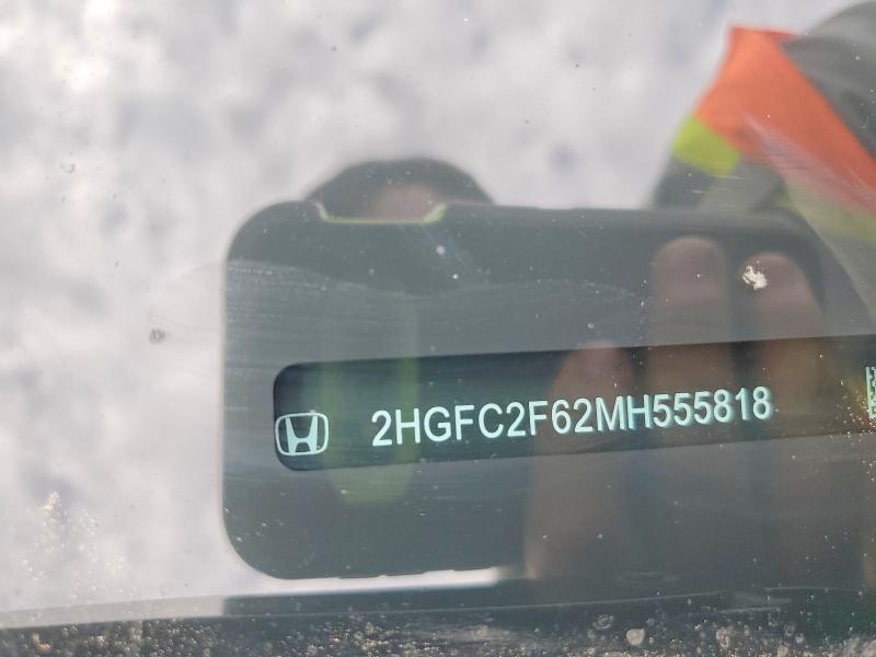 61087556 :رقم المزاد ، 2HGFC2F62MH555818 vin ، 2021 Honda Civic مزاد بيع