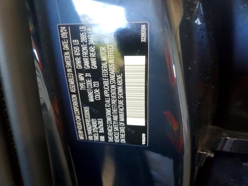 2025 Volvo Xc90 მანქანა იყიდება აუქციონზე, vin: YV4062PF8S1330905, აუქციონის ნომერი: 62067096