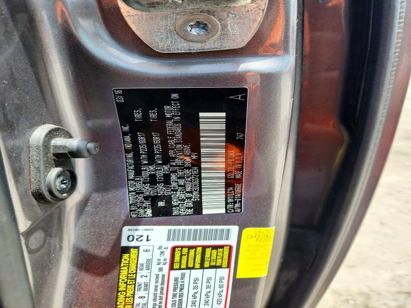 Aukcja sprzedaży 2016 Toyota Sienna, vin: 5TDYK3DC0GS721834, numer aukcji: 60168806