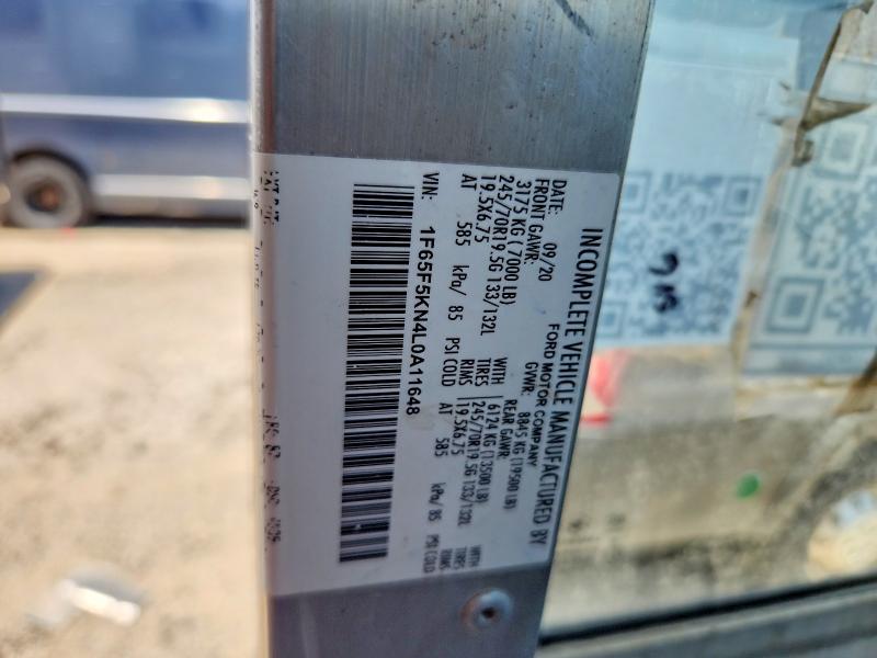 2020 Ford F59 მანქანა იყიდება აუქციონზე, vin: 1F65F5KN4L0A11648, აუქციონის ნომერი: 59576216