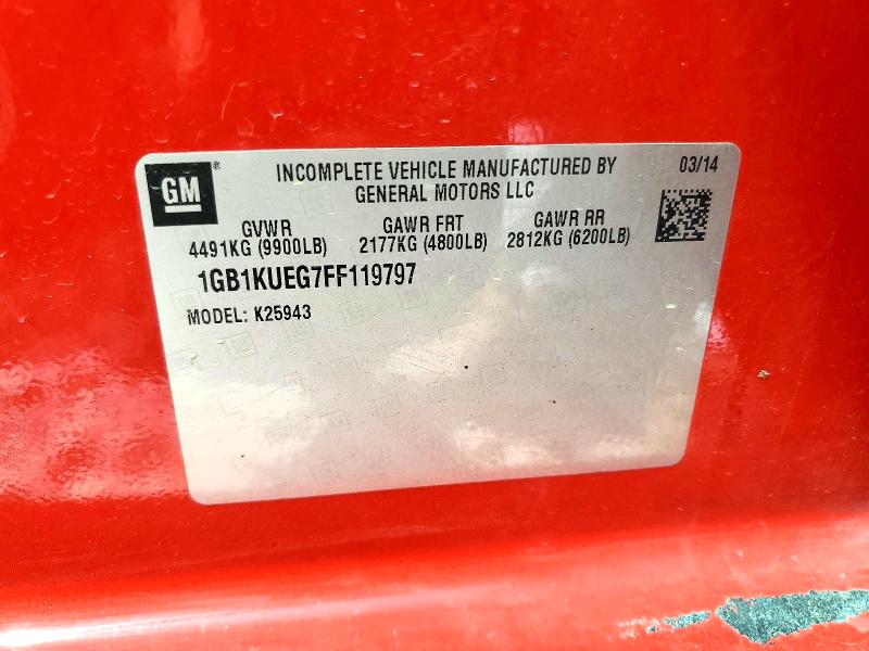Aukcja sprzedaży 2015 Chevrolet Silverado, vin: 1GB1KUEG7FF119797, numer aukcji: 61568116