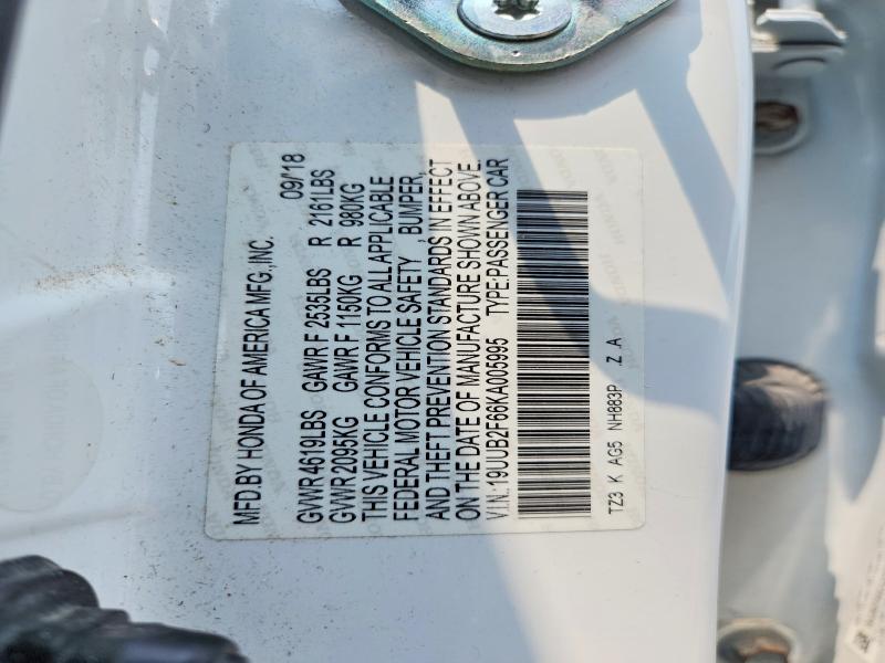 Aukcja sprzedaży 2019 Acura Tlx, vin: 19UUB2F66KA005995, numer aukcji: 61517386