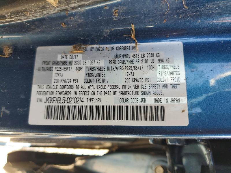 Aukcja sprzedaży 2017 Mazda Cx-5, vin: JM3KFABL5H0210214, numer aukcji: 63058886