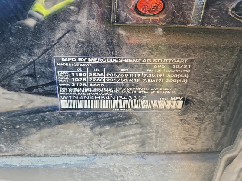 60647356 :رقم المزاد ، W1N4N4HB4NJ343307 vin ، 2022 Mercedes-benz Gla مزاد بيع