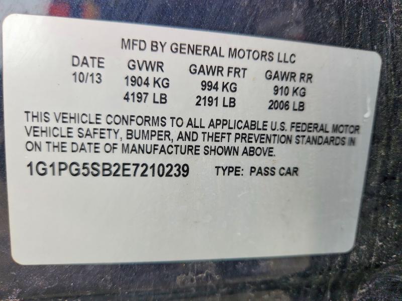 Продаж на аукціоні авто 2014 Chevrolet Cruze, vin: 1G1PG5SB2E7210239, номер лоту: 62353396
