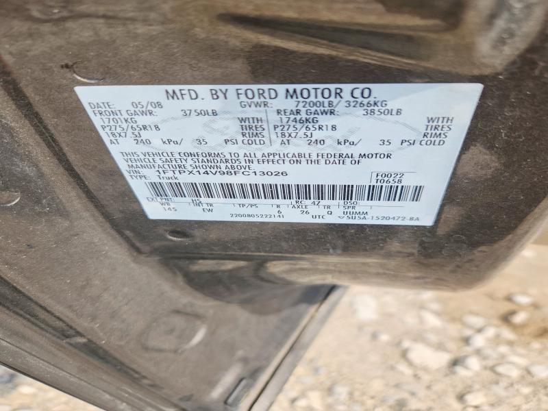Aukcja sprzedaży 2008 Ford F150, vin: 1FTPX14V98FC13026, numer aukcji: 61912146