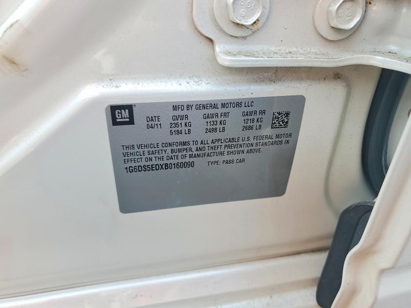 2011 Cadillac Cts მანქანა იყიდება აუქციონზე, vin: 1G6DS5EDXB0160090, აუქციონის ნომერი: 61638206