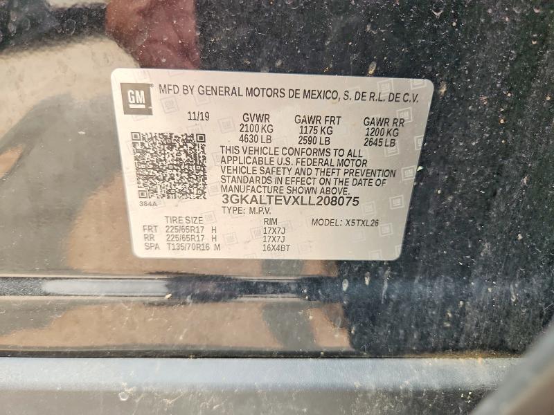 Aukcja sprzedaży 2020 Gmc Terrain, vin: 3GKALTEVXLL208075, numer aukcji: 61340036
