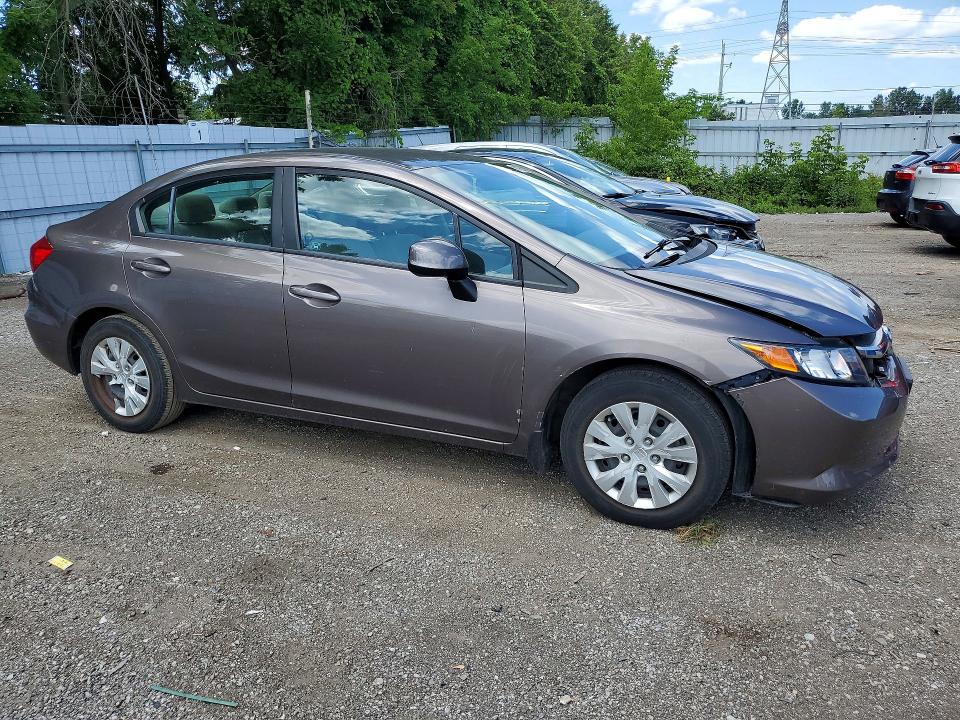 61765466 :رقم المزاد ، 2HGFB2F46CH031202 vin ، 2012 Honda Civic مزاد بيع