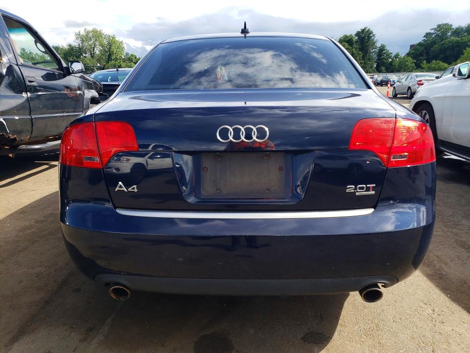 Aukcja sprzedaży 2006 Audi A4, vin: WAUDF78E96A165621, numer aukcji: 62633246