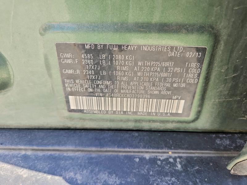 60218266 :رقم المزاد ، 4S4BRCKC8D3290396 vin ، 2013 Subaru Outback مزاد بيع
