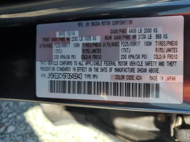 61312116 :رقم المزاد ، JM3KE2CY5F0545943 vin ، 2015 Mazda Cx-5 مزاد بيع