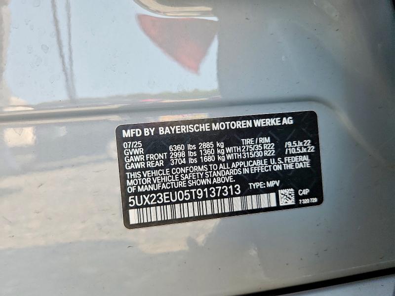 Aukcja sprzedaży 2026 Bmw X5, vin: 5UX23EU05T9137313, numer aukcji: 61155816