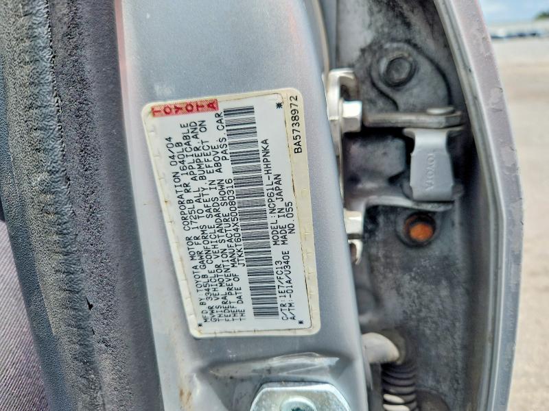 2005 Scion Xa მანქანა იყიდება აუქციონზე, vin: JTKKT604X50080316, აუქციონის ნომერი: 60579686