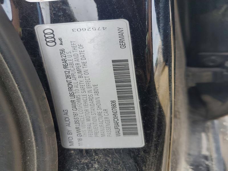 2017 Audi A6 მანქანა იყიდება აუქციონზე, vin: WAUF8AFCXHN076606, აუქციონის ნომერი: 60468296