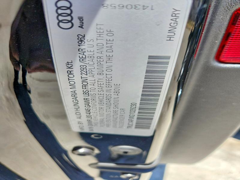 Aukcja sprzedaży 2016 Audi Tts, vin: TRUC1AFVXG1029230, numer aukcji: 60716426
