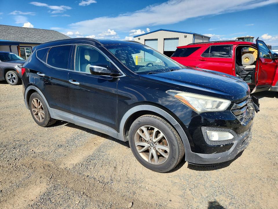 2014 Hyundai Santa Fe Sport მანქანა იყიდება აუქციონზე, vin: 5XYZU3LA5EG127054, აუქციონის ნომერი: 85995275