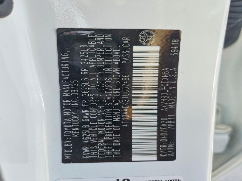 2026 Toyota Camry მანქანა იყიდება აუქციონზე, vin: 4T1DAACK3TU662486, აუქციონის ნომერი: 61626786