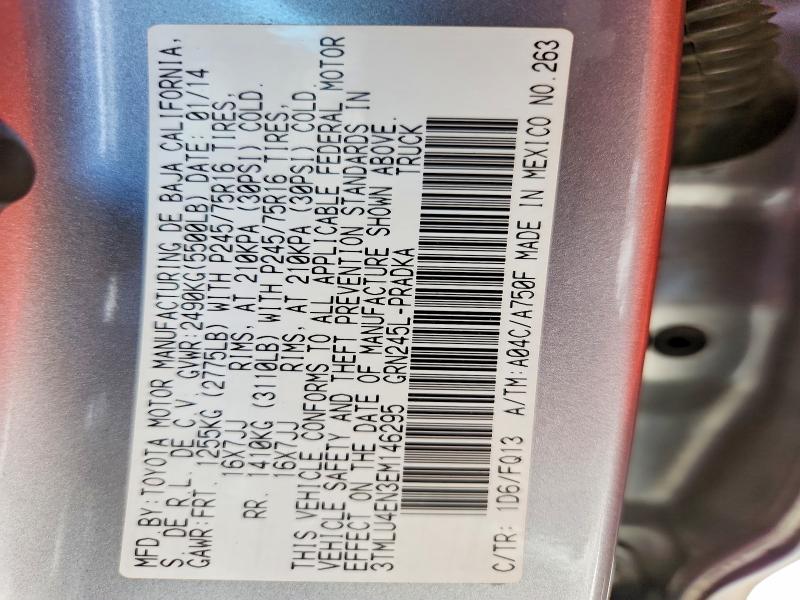 Продаж на аукціоні авто 2014 Toyota Tacoma, vin: 3TMLU4EN3EM146295, номер лоту: 57426576