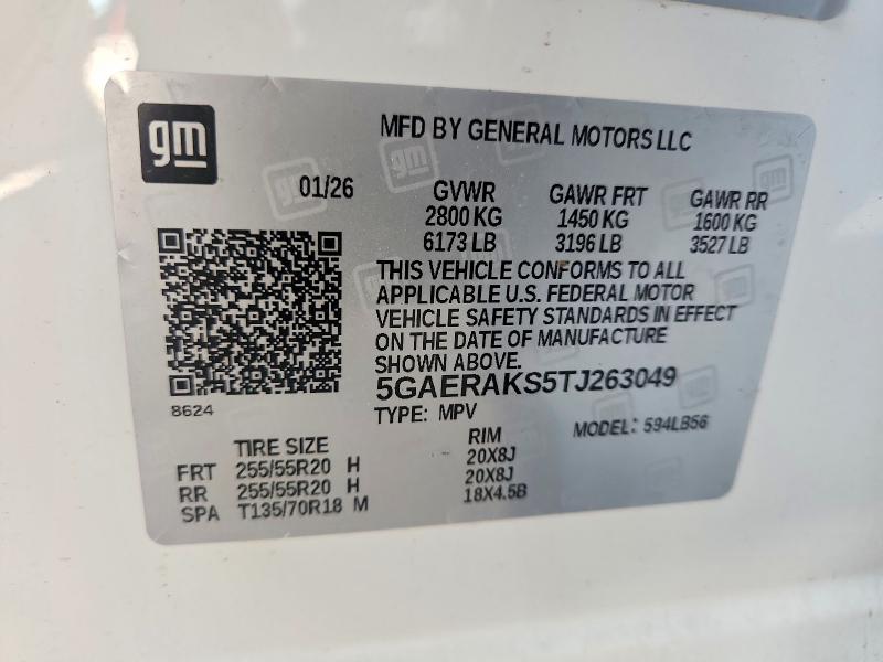 Продаж на аукціоні авто 2026 Buick Enclave, vin: 5GAERAKS5TJ263049, номер лоту: 60922076