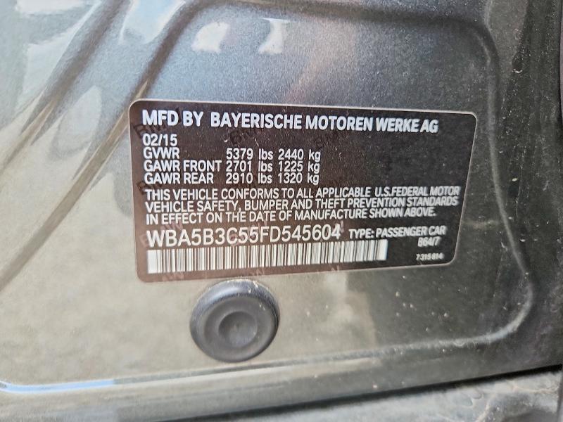Продаж на аукціоні авто 2015 Bmw 535, vin: WBA5B3C55FD545604, номер лоту: 58414706