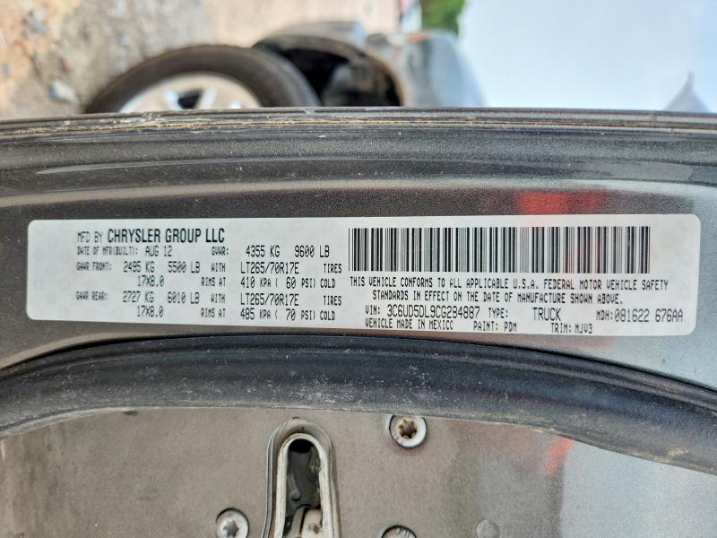 61298406 :رقم المزاد ، 3C6UD5DL9CG284887 vin ، 2012 Dodge Ram 2500 مزاد بيع