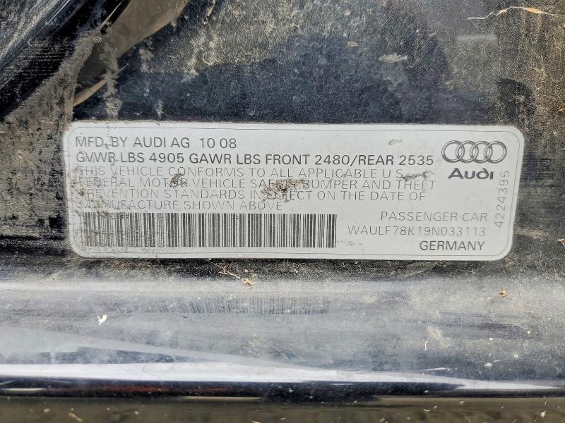 Продаж на аукціоні авто 2009 Audi A6, vin: WAULF78K19N033113, номер лоту: 61091356