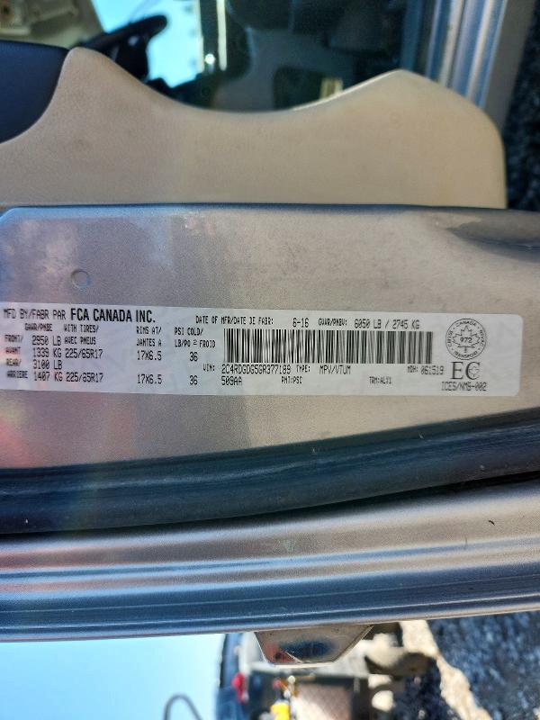 60648076 :رقم المزاد ، 2C4RDGDG5GR377189 vin ، 2016 Dodge Grand Caravan مزاد بيع