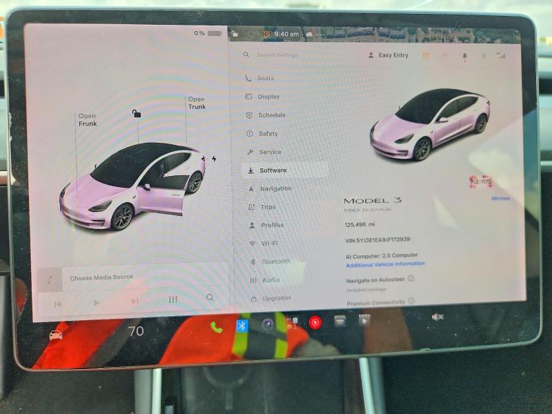 Продаж на аукціоні авто 2018 Tesla Model 3, vin: 5YJ3E1EA9JF172939, номер лоту: 60841036