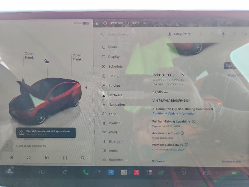 Aukcja sprzedaży 2022 Tesla Model Y, vin: 7SAYGAEE9NF545134, numer aukcji: 61151046