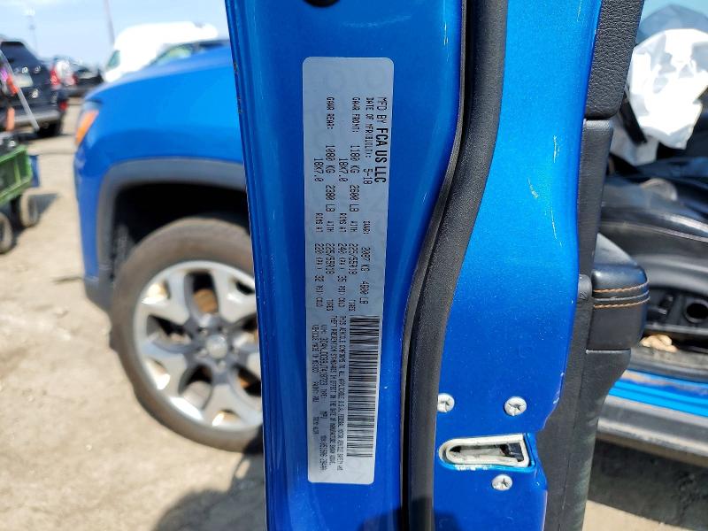 60643986 :رقم المزاد ، 3C4NJDCB8JT418723 vin ، 2018 Jeep Compass مزاد بيع