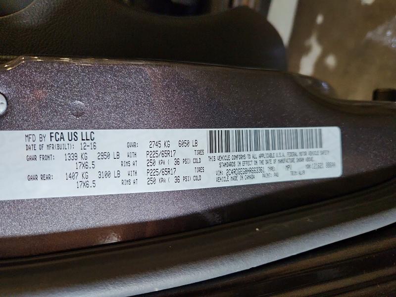 Продаж на аукціоні авто 2017 Dodge Grand Caravan, vin: 2C4RDGEG8HR663361, номер лоту: 62342836
