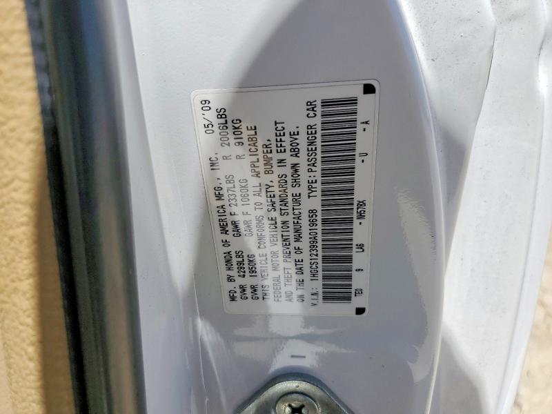 Продажа на аукционе авто 2009 Honda Accord, vin: 1HGCS12399A019658, номер лота: 61064556