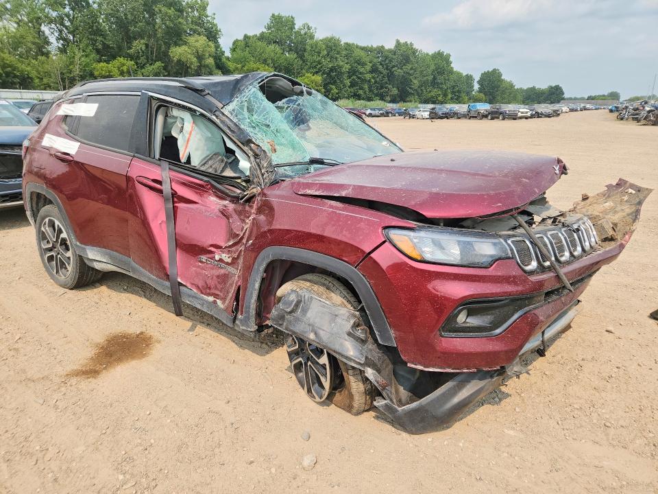 Продаж на аукціоні авто 2022 Jeep Compass, vin: 3C4NJDCB4NT101740, номер лоту: 61108996
