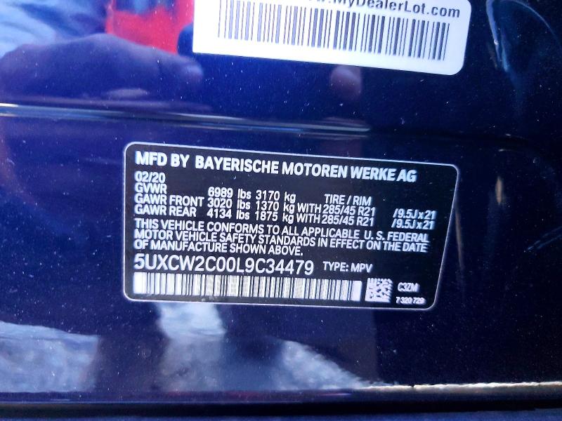 Aukcja sprzedaży 2020 Bmw X7, vin: 5UXCW2C00L9C34479, numer aukcji: 61478686
