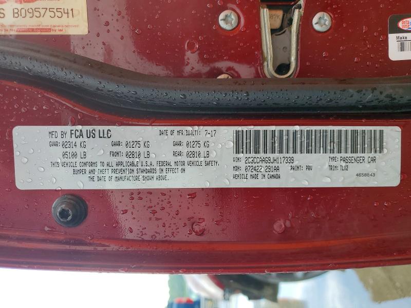 59332376 :رقم المزاد ، 2C3CCAAG9JH117339 vin ، 2018 Chrysler 300 مزاد بيع