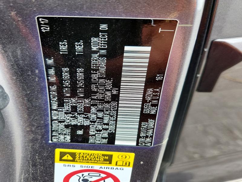 Aukcja sprzedaży 2018 Toyota Highlander, vin: 5TDBZRFH5JS812280, numer aukcji: 62474076