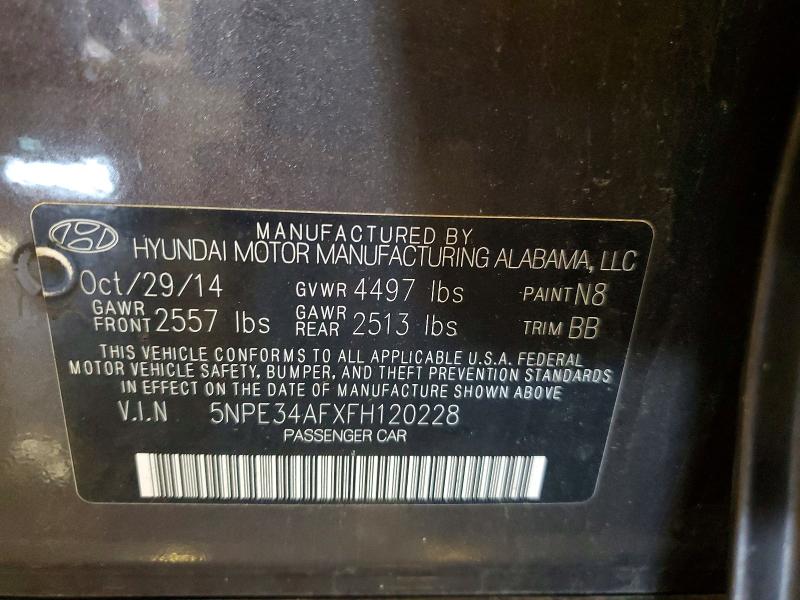Aukcja sprzedaży 2015 Hyundai Sonata, vin: 5NPE34AFXFH120228, numer aukcji: 60478836