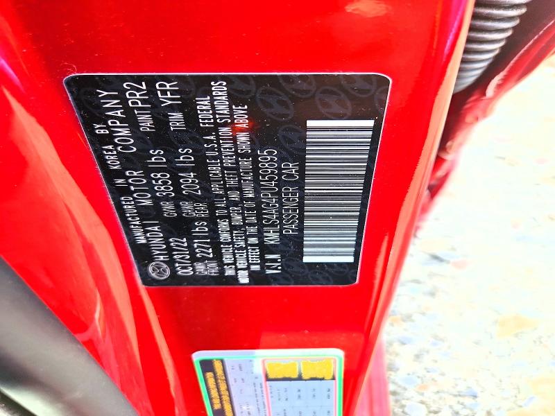 59894406 :رقم المزاد ، KMHLS4AG4PU459895 vin ، 2023 Hyundai Elantra مزاد بيع