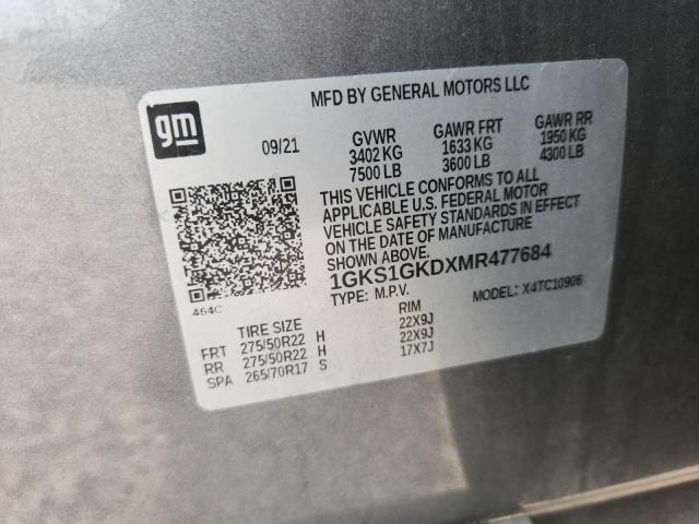 Aukcja sprzedaży 2021 Gmc Yukon Xl, vin: 1GKS1GKDXMR477684, numer aukcji: 60383146