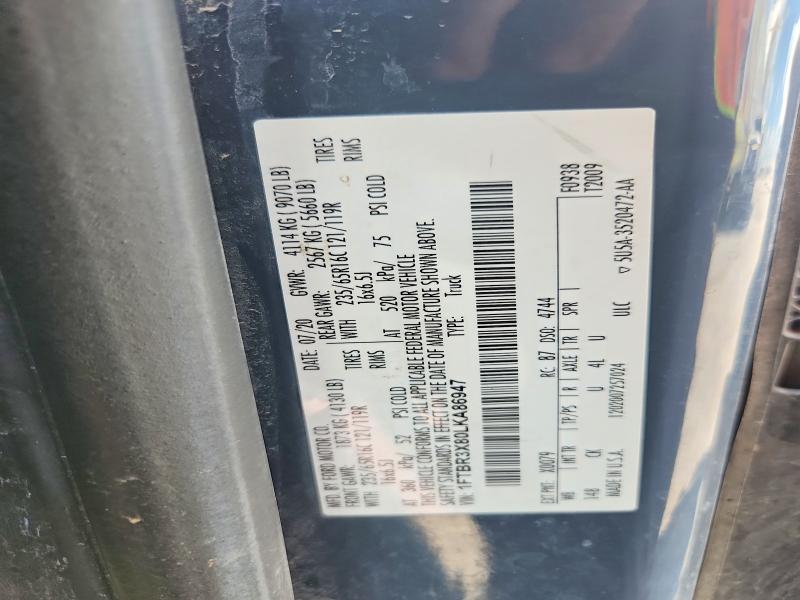Aukcja sprzedaży 2020 Ford Transit, vin: 1FTBR3X80LKA86947, numer aukcji: 64519626