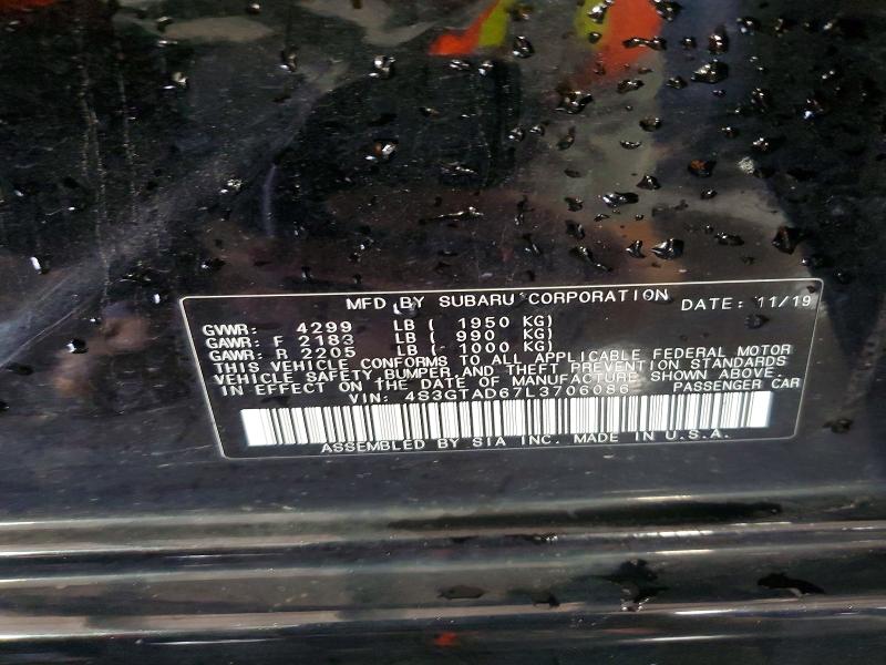 Aukcja sprzedaży 2020 Subaru Impreza, vin: 4S3GTAD67L3706086, numer aukcji: 62675386