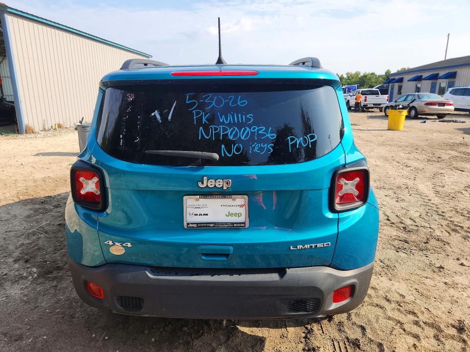 Продаж на аукціоні авто 2022 Jeep Renegade, vin: ZACNJDD10NPP00936, номер лоту: 63053536
