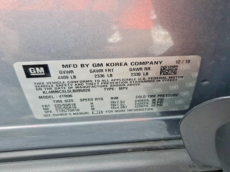 Aukcja sprzedaży 2020 Buick Encore Gx, vin: KL4MMCSL5LB095026, numer aukcji: 60278806
