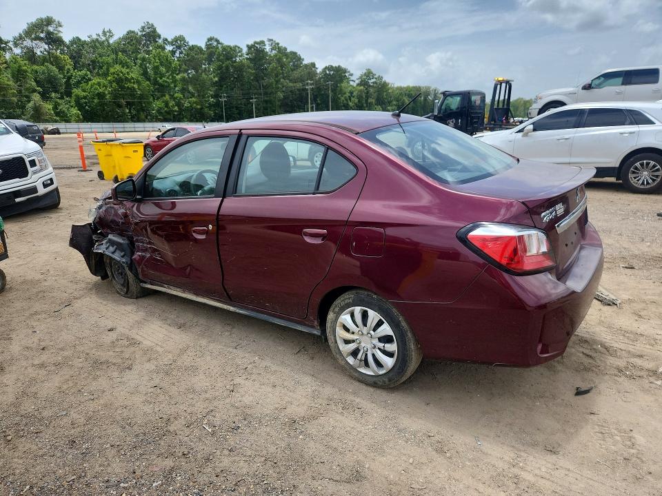 2022 Mitsubishi Mirage მანქანა იყიდება აუქციონზე, vin: ML32FUFJ7NHF04106, აუქციონის ნომერი: 61482616