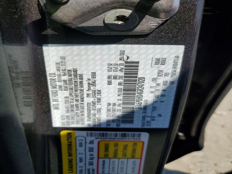 2016 Ford Fusion მანქანა იყიდება აუქციონზე, vin: 3FA6P0HD4GR247020, აუქციონის ნომერი: 85992405